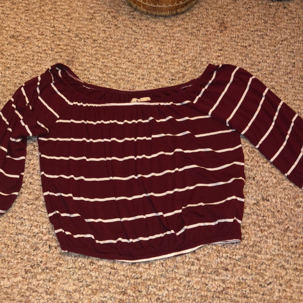 Hollister off-the-shoulder shirt